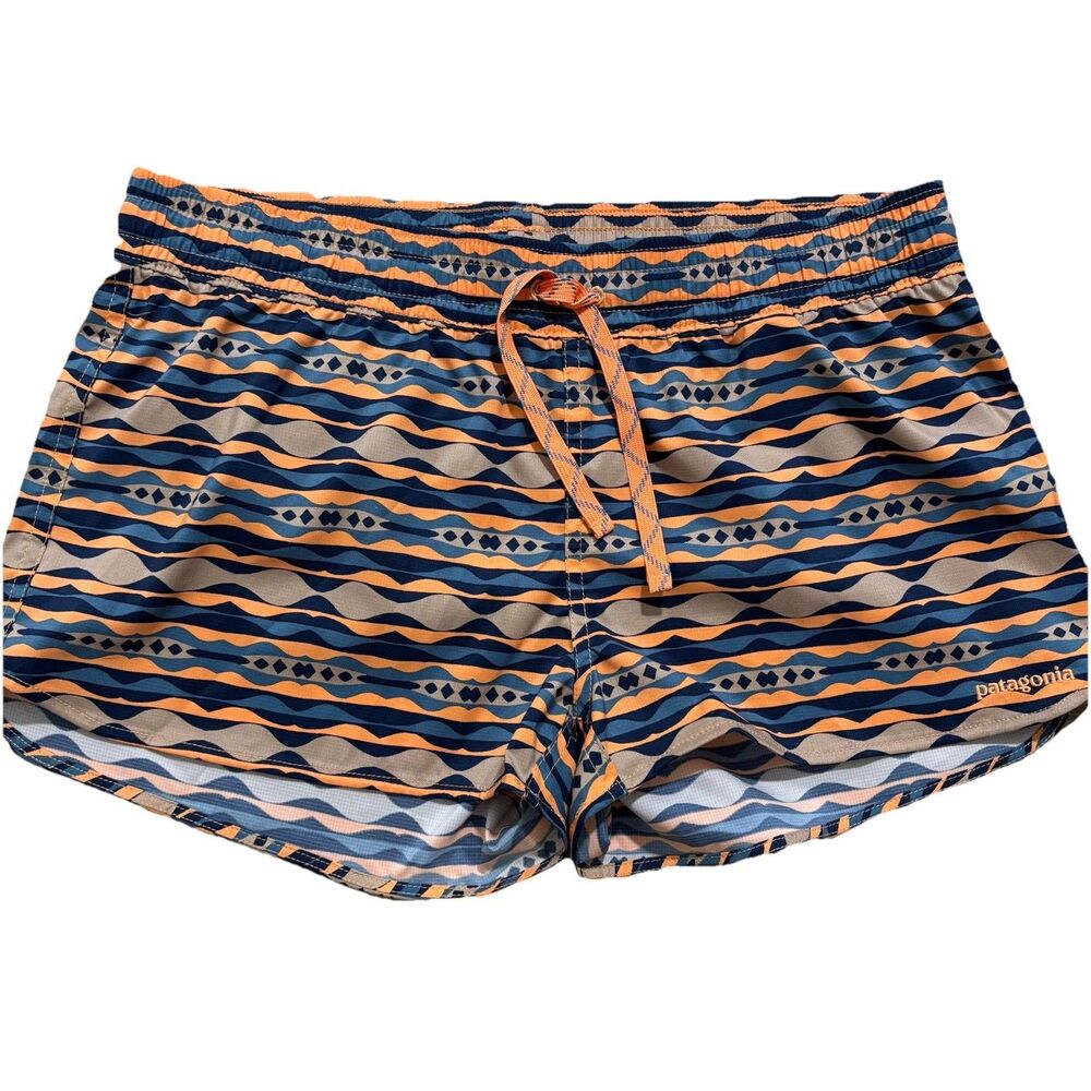Patagonia Stretch Planing Micro Shorts Womens Medium Aztec Run Gorpcore Hiking